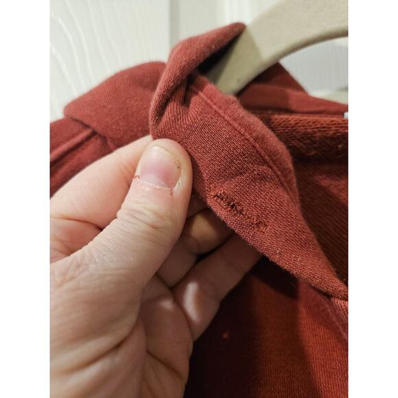 H20Fagerholt Full Zip Hoodie Mens Sweatshirt Red Size Small Missing Drawstring - Picture 6 of 6